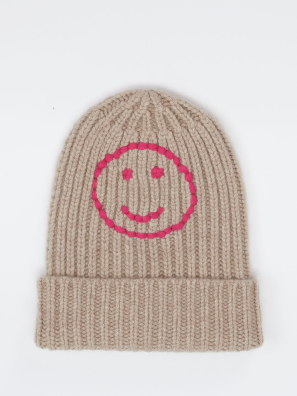 HURRAY – Strickmütze aus Kaschmir in Beigebraun