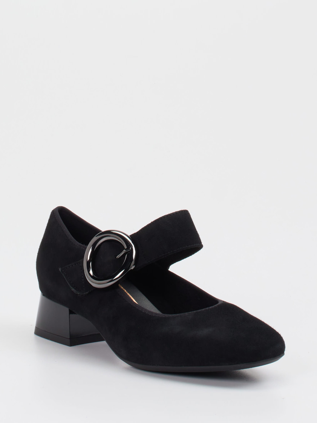 Ara – Mary Jane Pumps aus Veloursleder schwarz