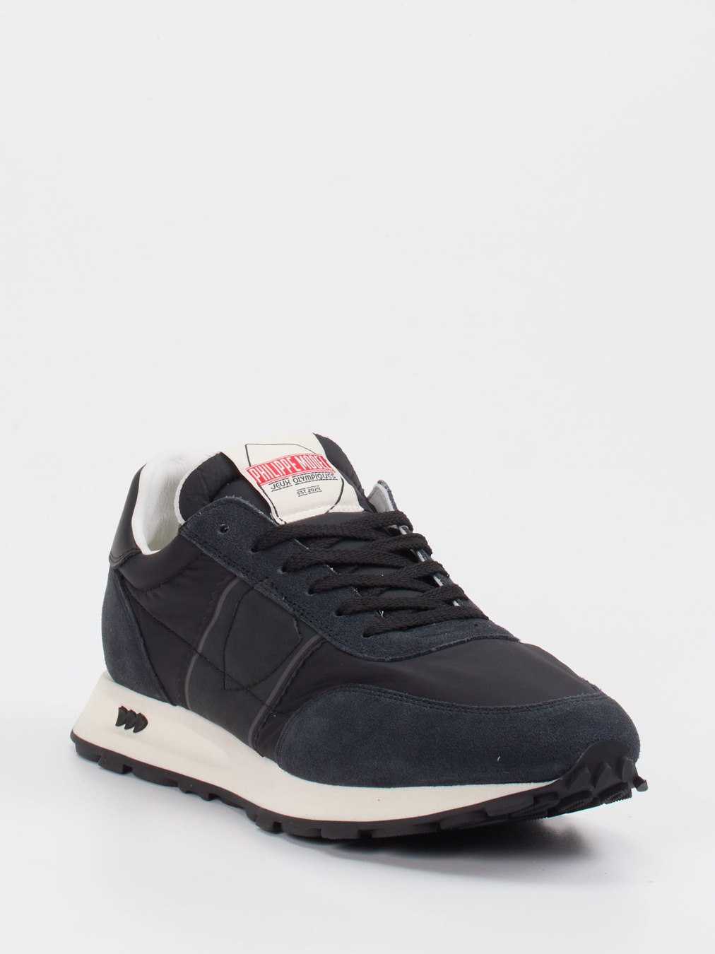 Philippe Model – Sneaker aus Veloursleder und Nylon Schwarz