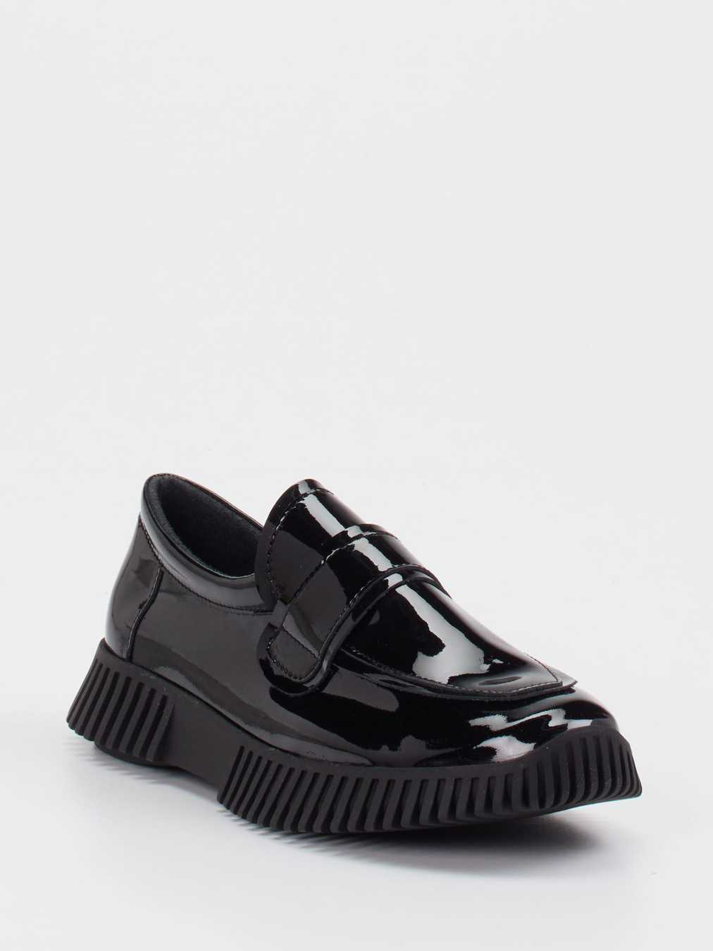Arche – Loafer aus Lackleder in Schwarz
