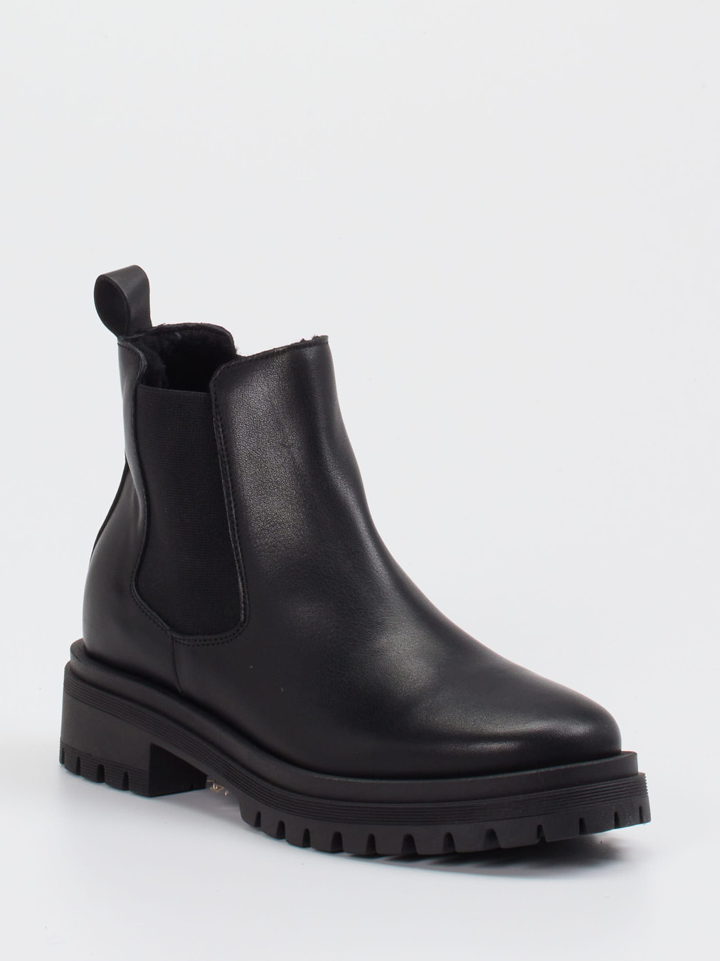 Andrea Puccini – Chelsea Boots aus Kalbleder schwarz