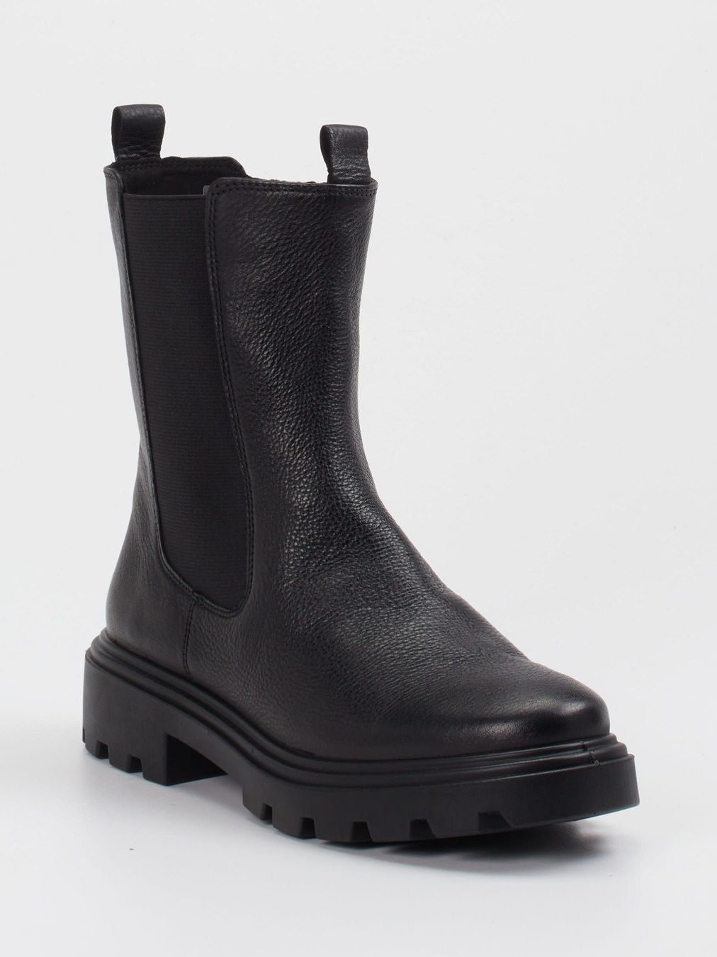 Ara – Chelsea-Stiefelette aus Kalbleder Schwarz