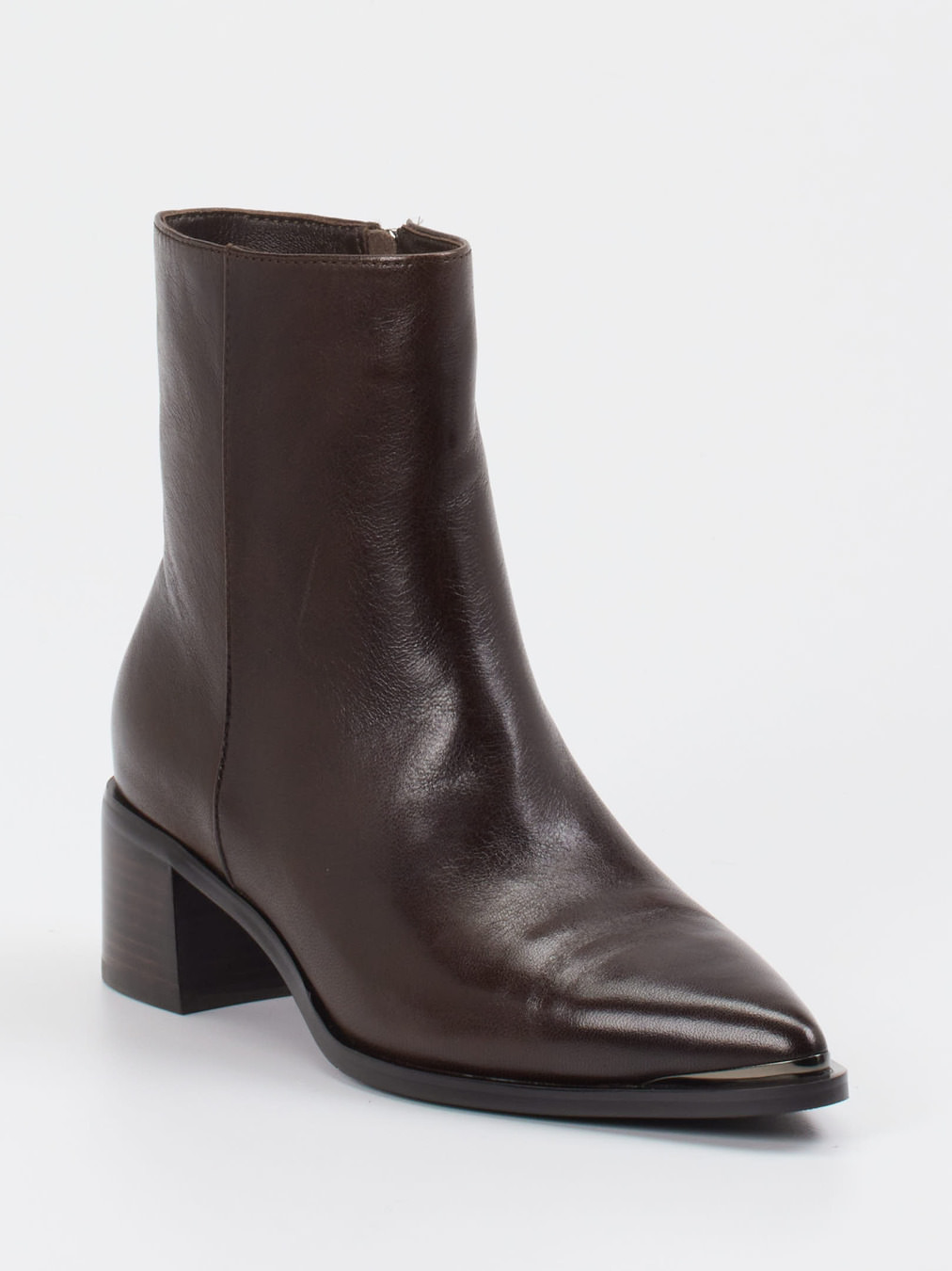 Andrea Puccini – Stiefelette aus Lammleder Dunkelbraun