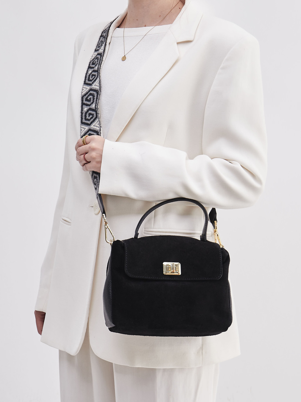 Marlon Firenze – Handtasche aus Kalbleder Schwarz