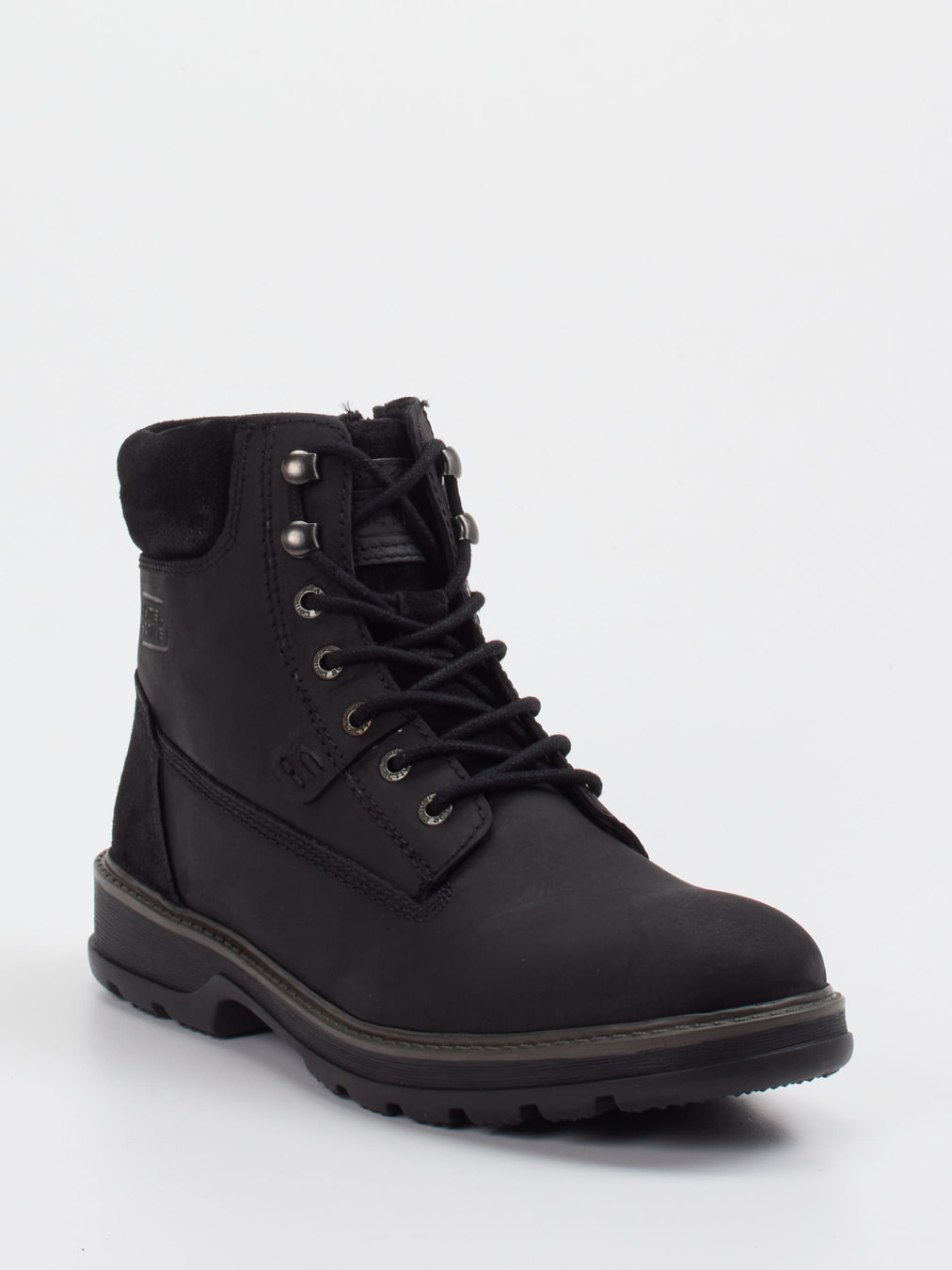 Camel Active – Schnürboots aus Fettleder schwarz