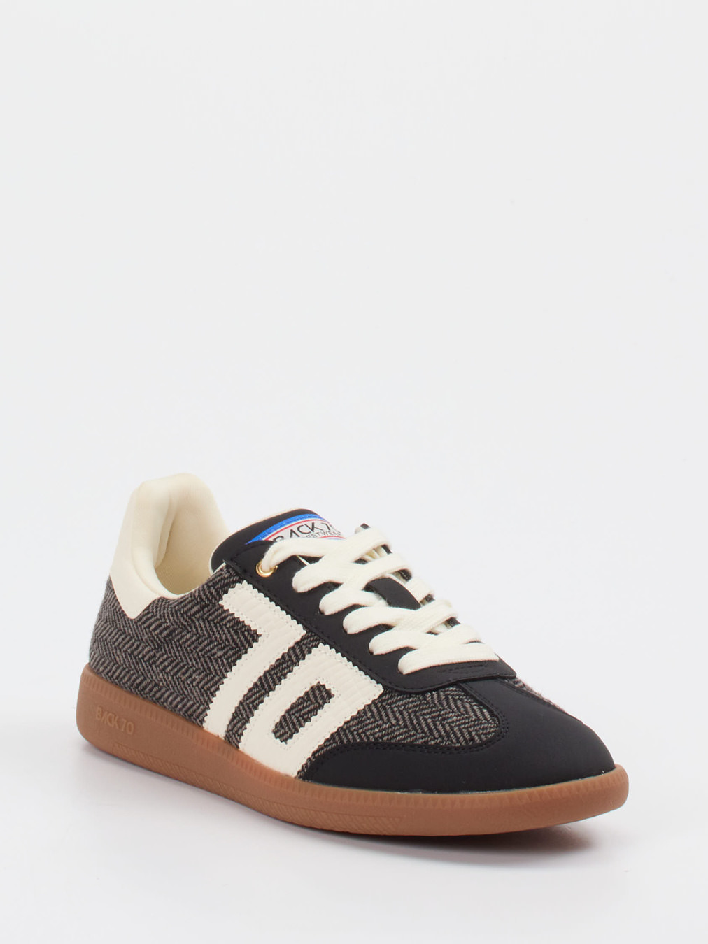 Back 70 – Retro-Sneaker aus Textil Schwarz