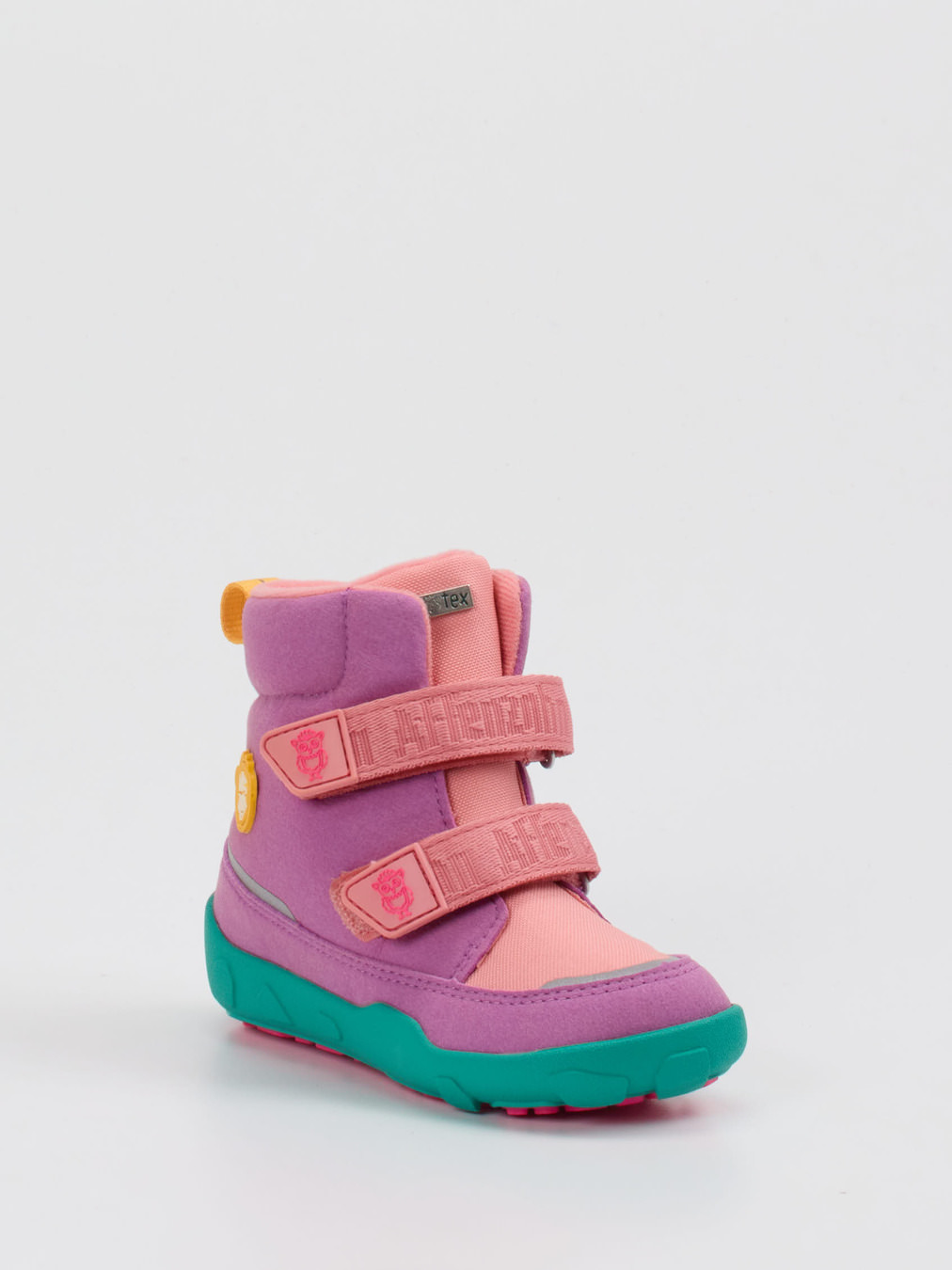 Affenzahn – Kinder-Winterboots aus Textil Pfirsichrosa