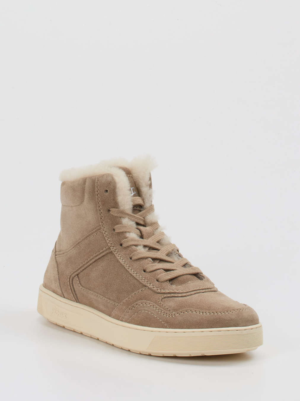 Sioux – Stiefeletten aus Veloursleder sandbeige