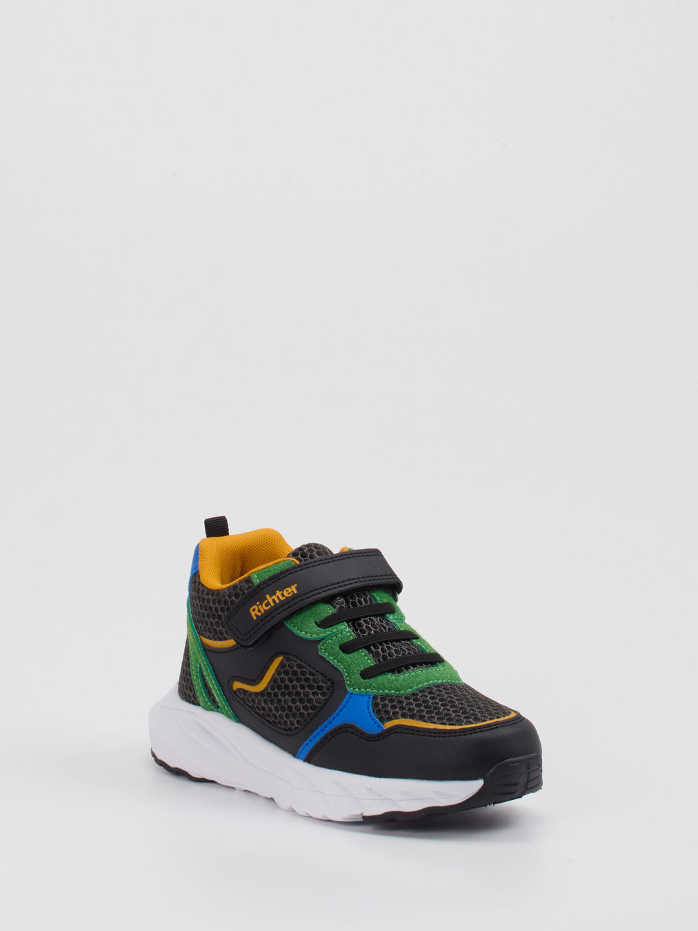 Richter – Klettsneaker aus Textil in Schwarz