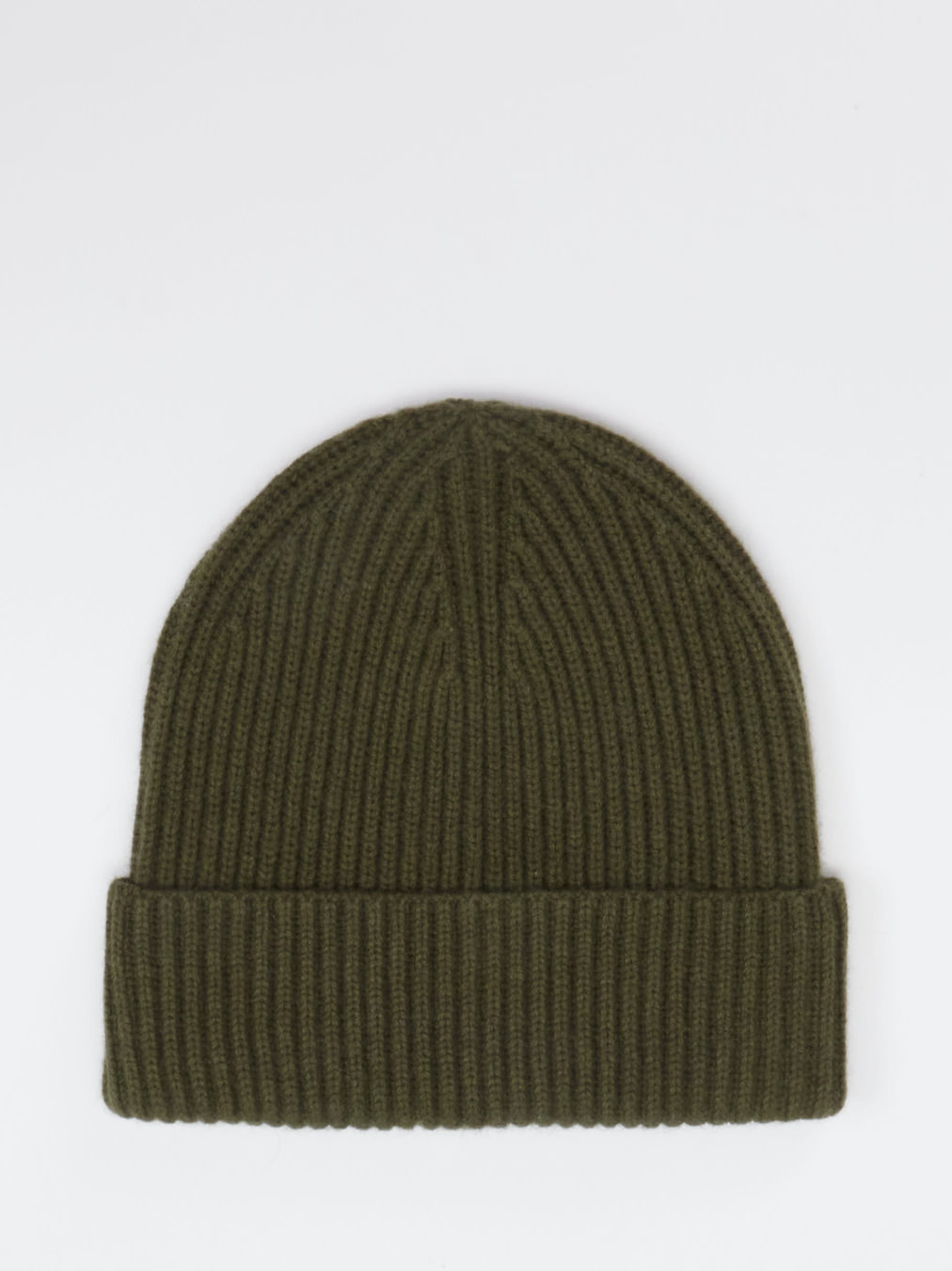 FLONA – Beanie aus Kaschmir in Olivgrün