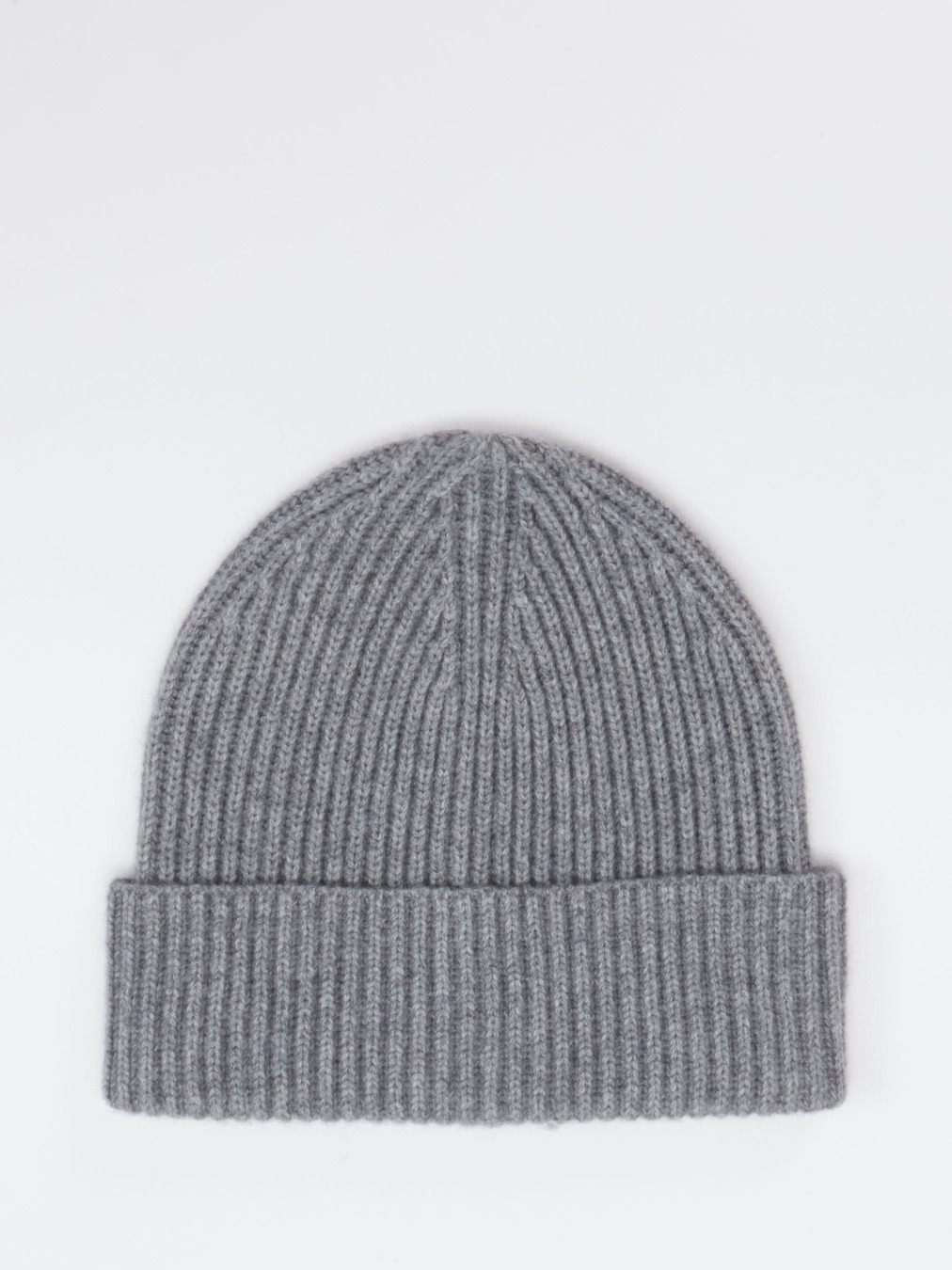 FLONA – Strickmütze aus Kaschmir in Grau