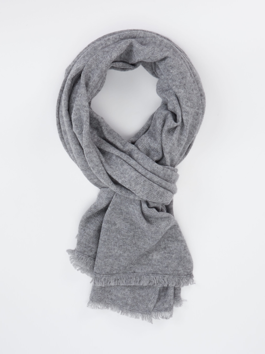 FLONA – Schal aus Kaschmir in Mittelgrau
