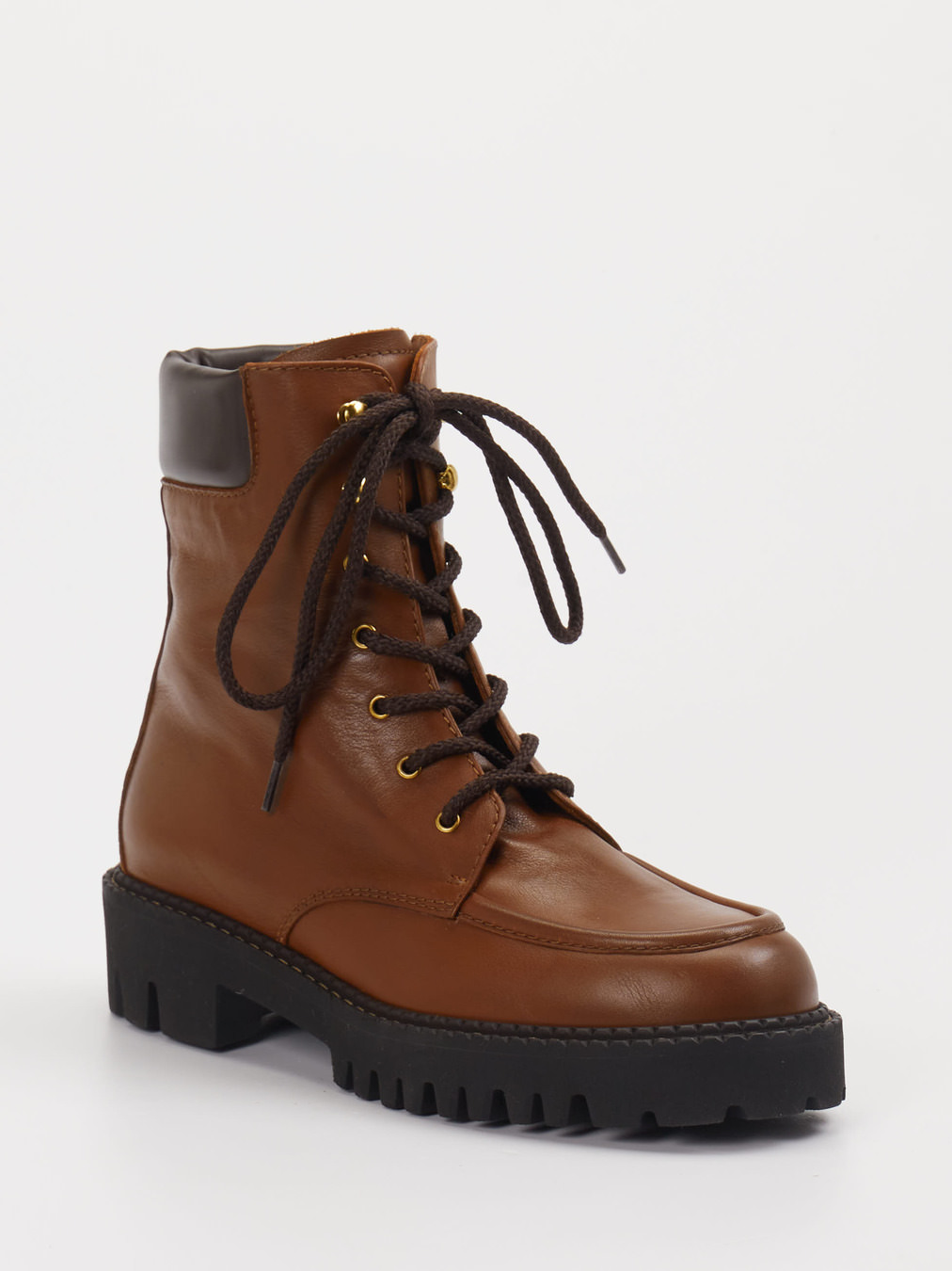 Truman's – Schnürboots aus Lammleder braun