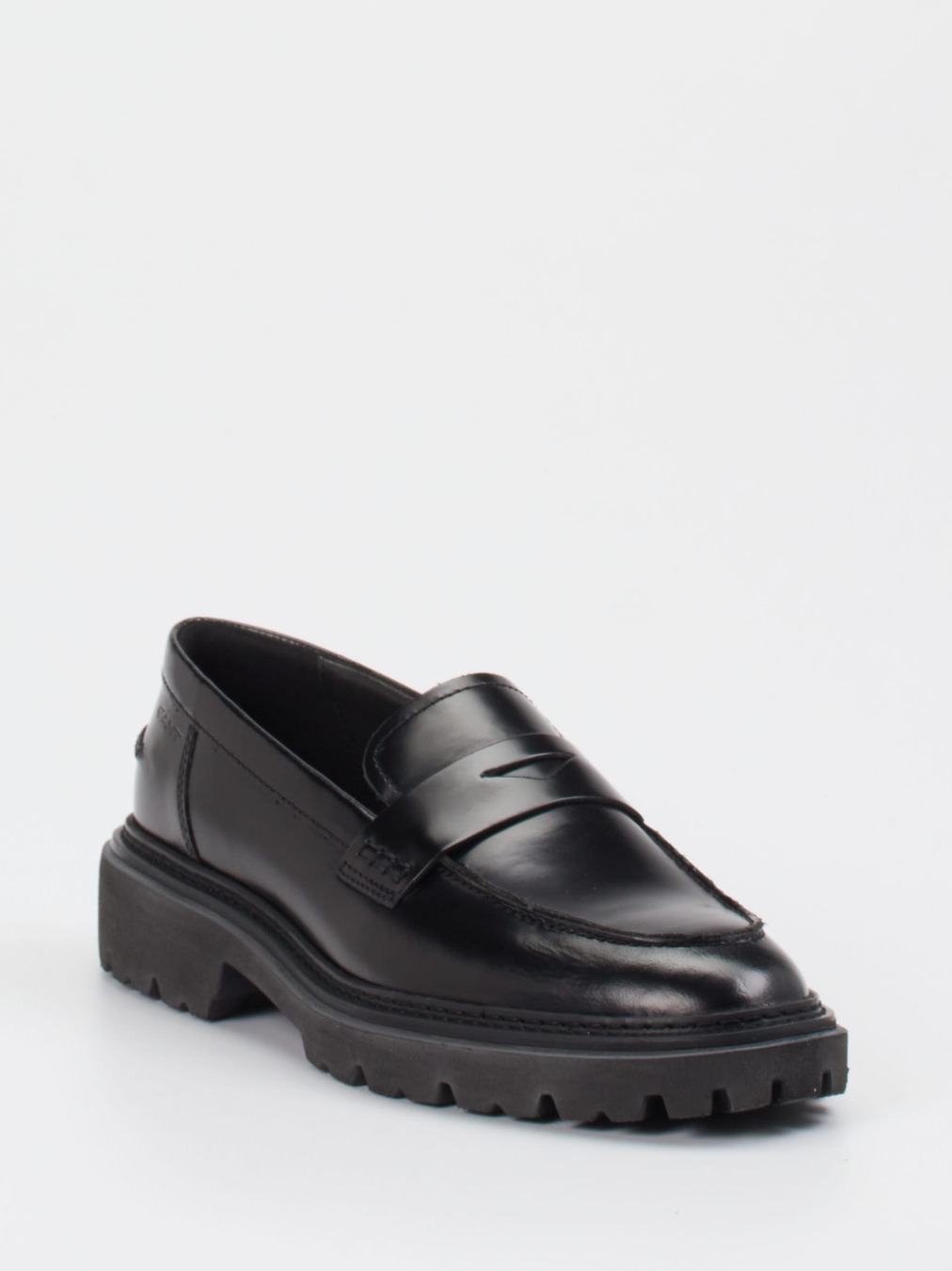 Gant – Loafer aus Hochglanzleder Schwarz
