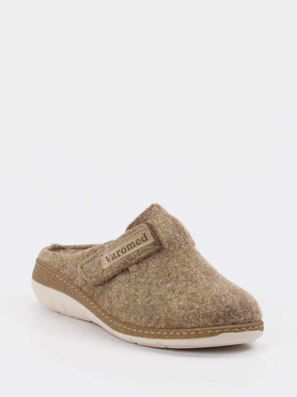 Varomed – Filzclogs aus Wollfilz beigebraun