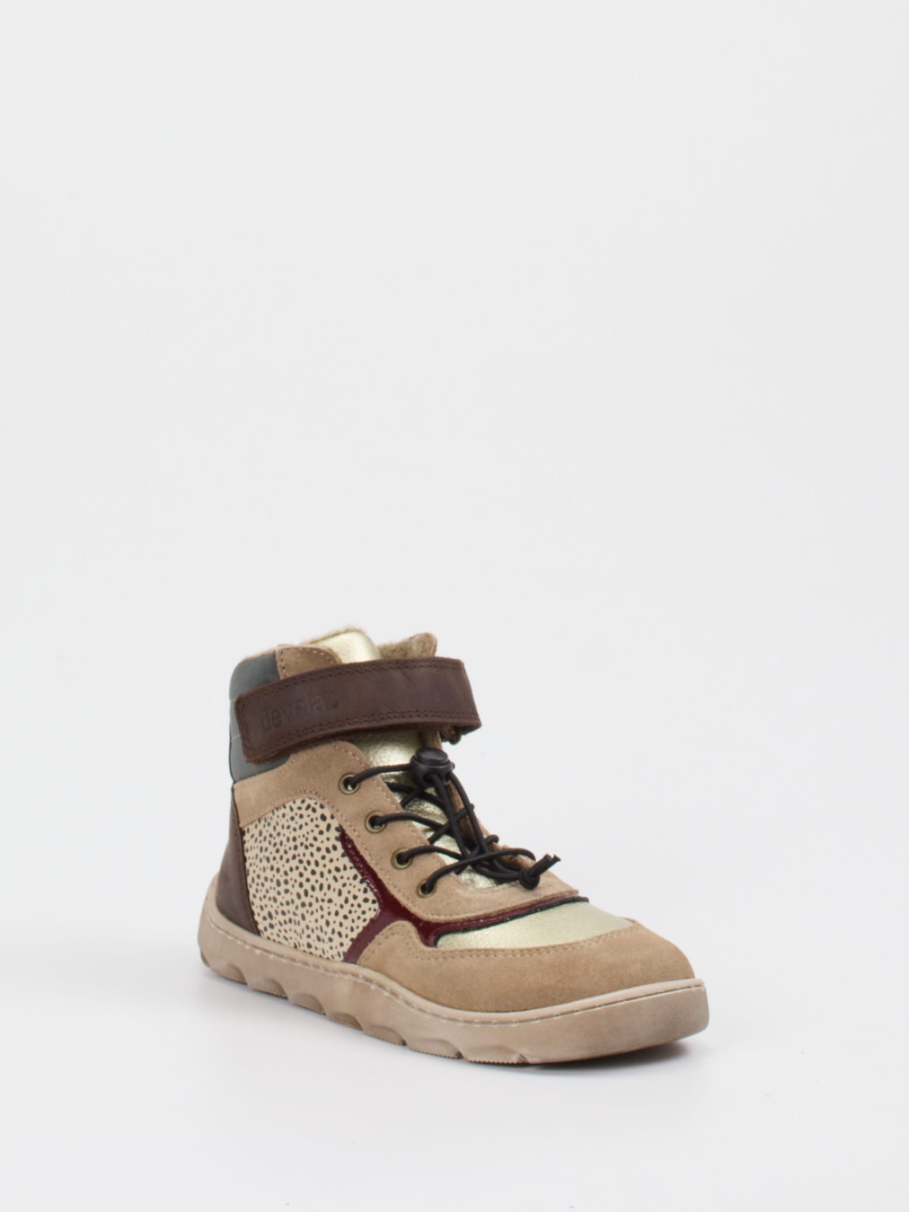 develab – Stiefeletten aus Veloursleder braun