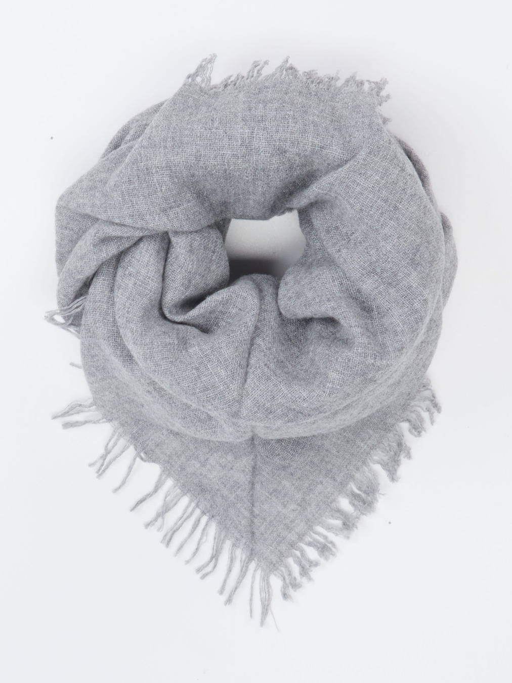 Blui – Dreieckstuch aus Textil in Hellgrau