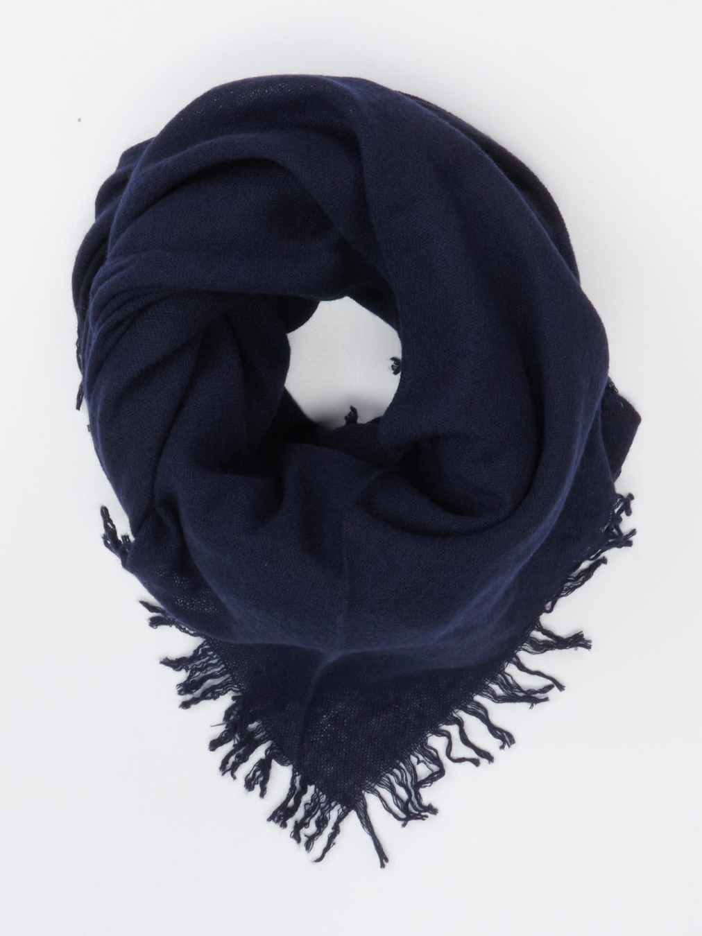 Blui – Dreieckstuch aus Kaschmir-Mix Dunkelblau