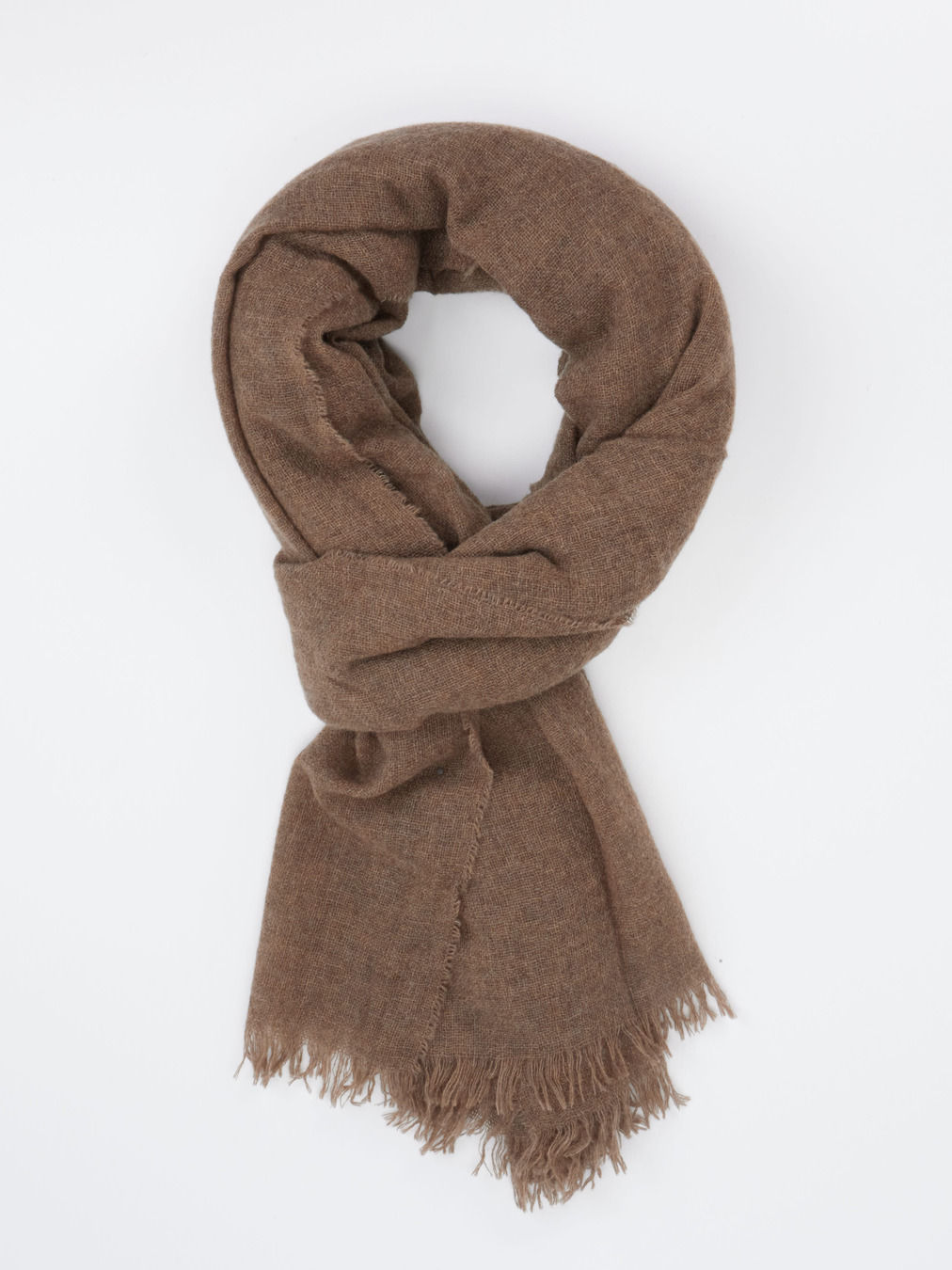 Blui – Webschal aus Kaschmir in Braun