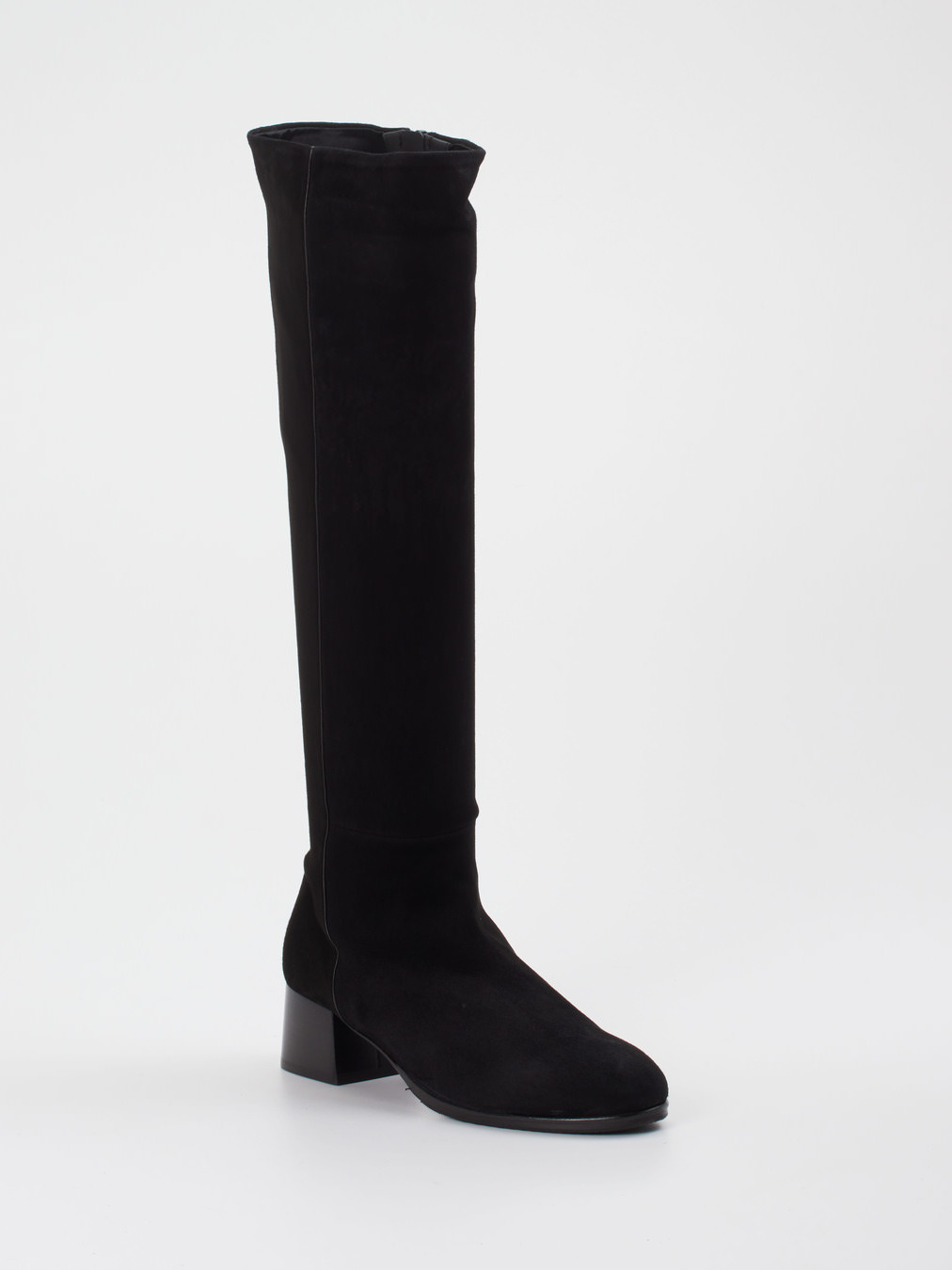 Konstantin Starke – Stiefel aus Stretchvelours Schwarz