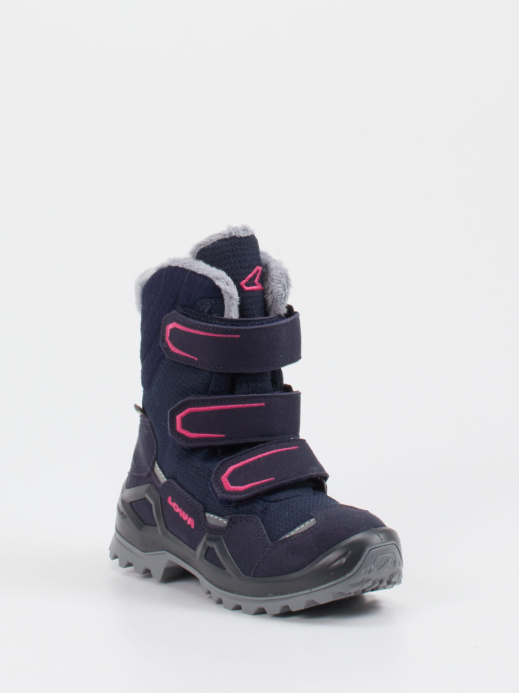 Lowa – Winterstiefel aus Veloursleder Dunkelblau