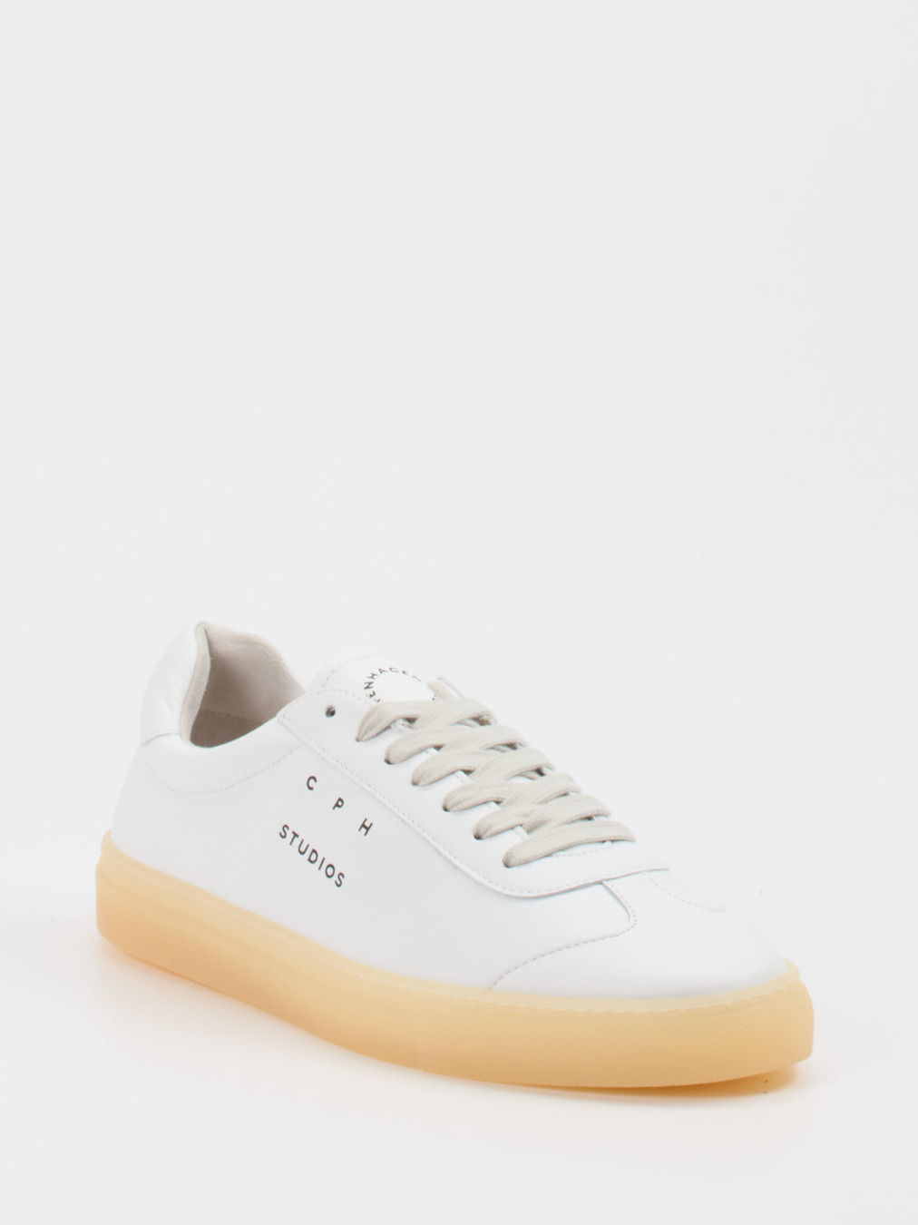 Copenhagen – Sneaker aus Kalbleder in Weiß