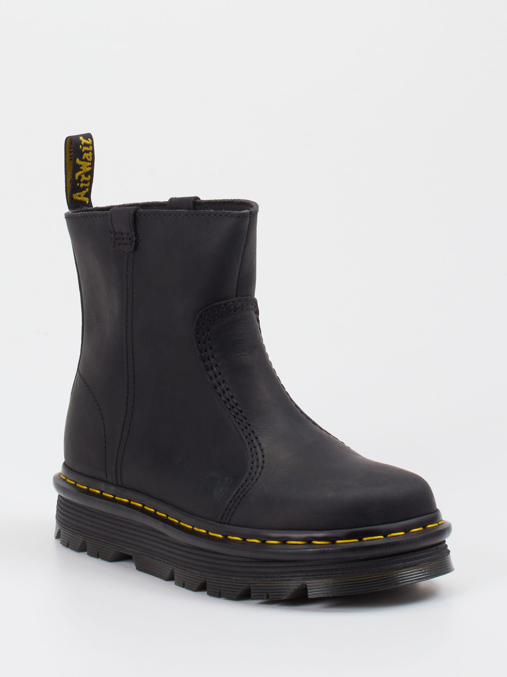 Dr. Martens – Chunky-Stiefeletten aus Glattleder Schwarz