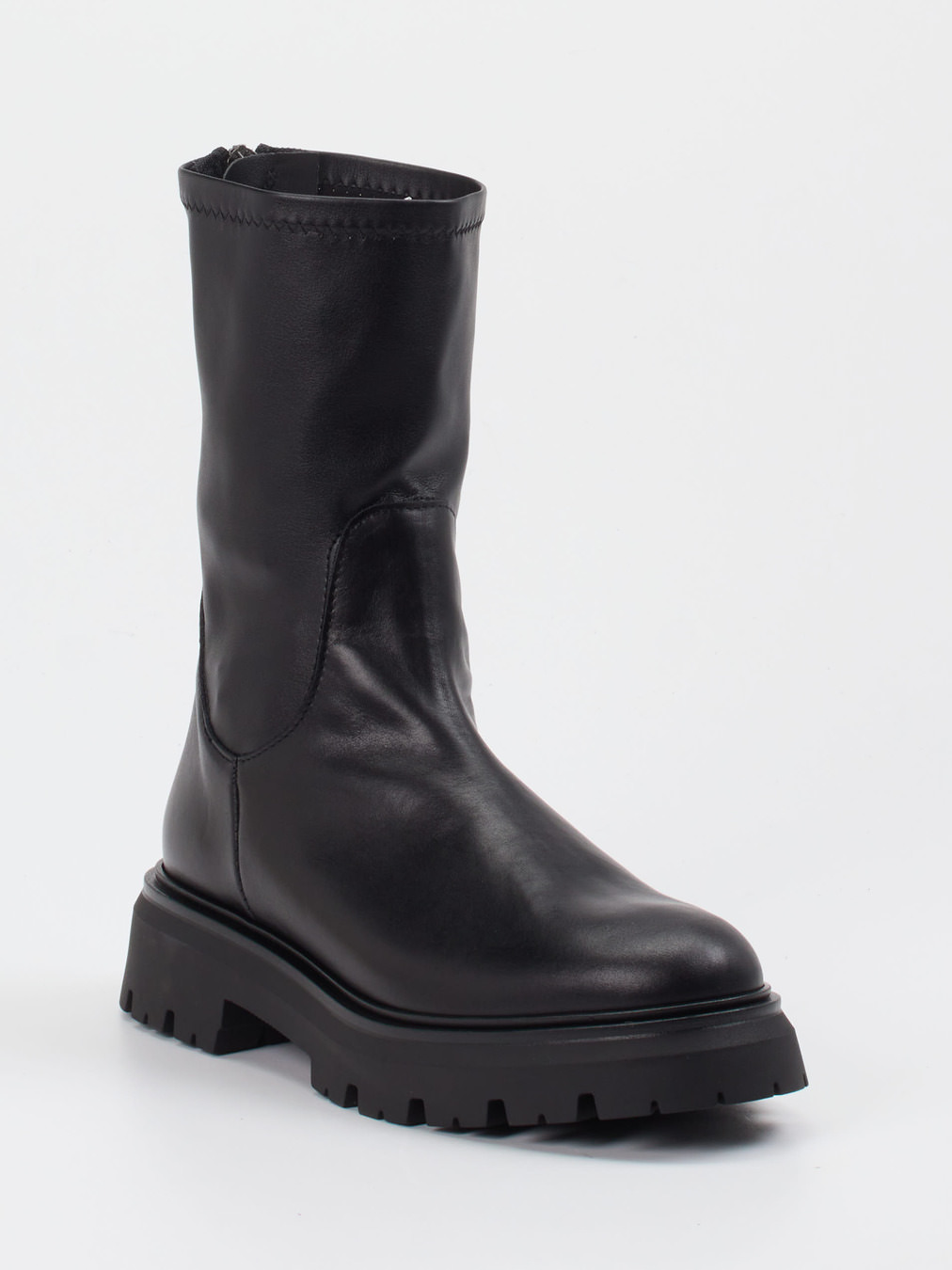 Andrea Puccini – Stiefeletten aus Lammleder Schwarz