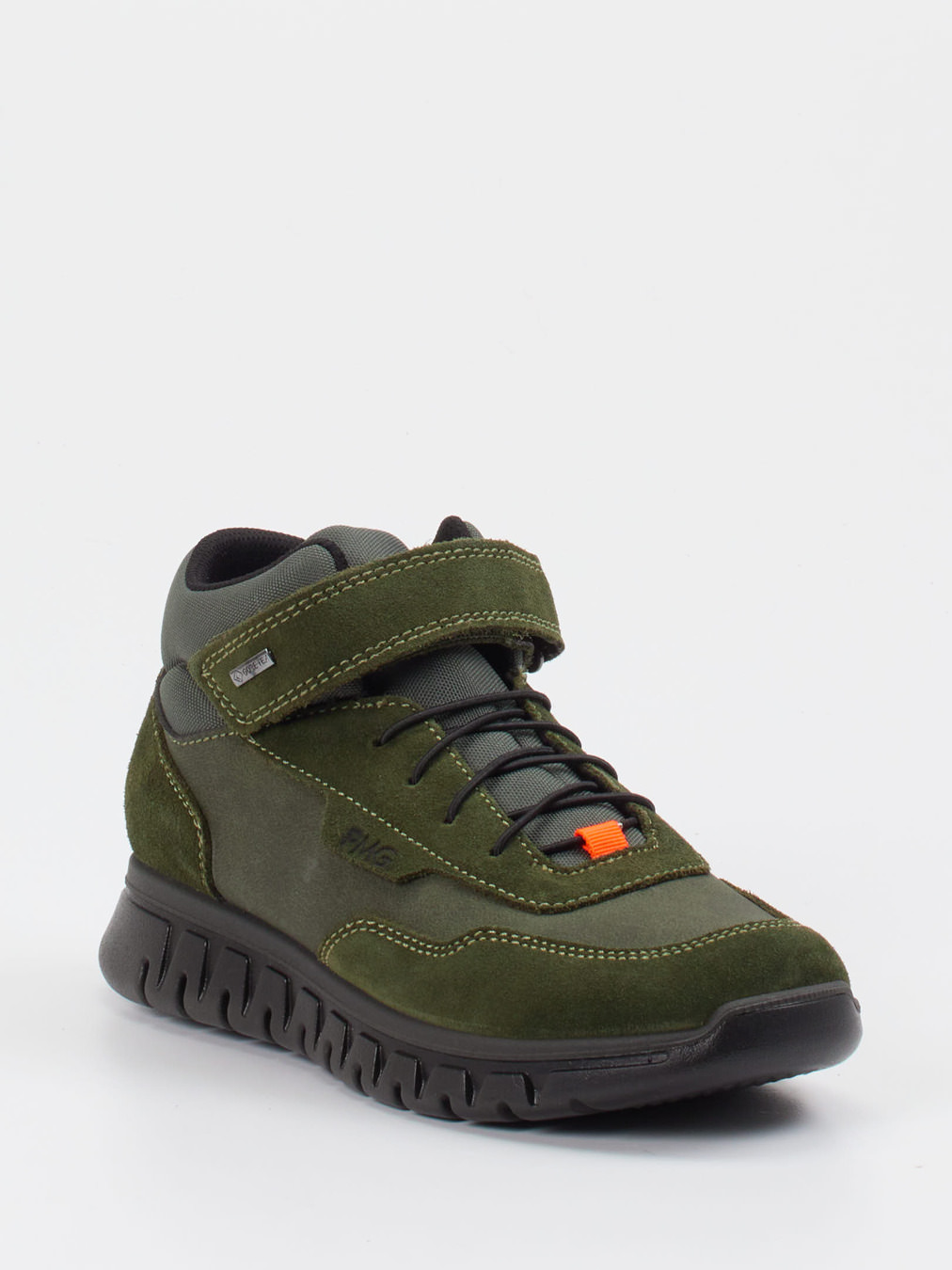 Primigi – Mid-Cut Sneaker aus Veloursleder olivgrün