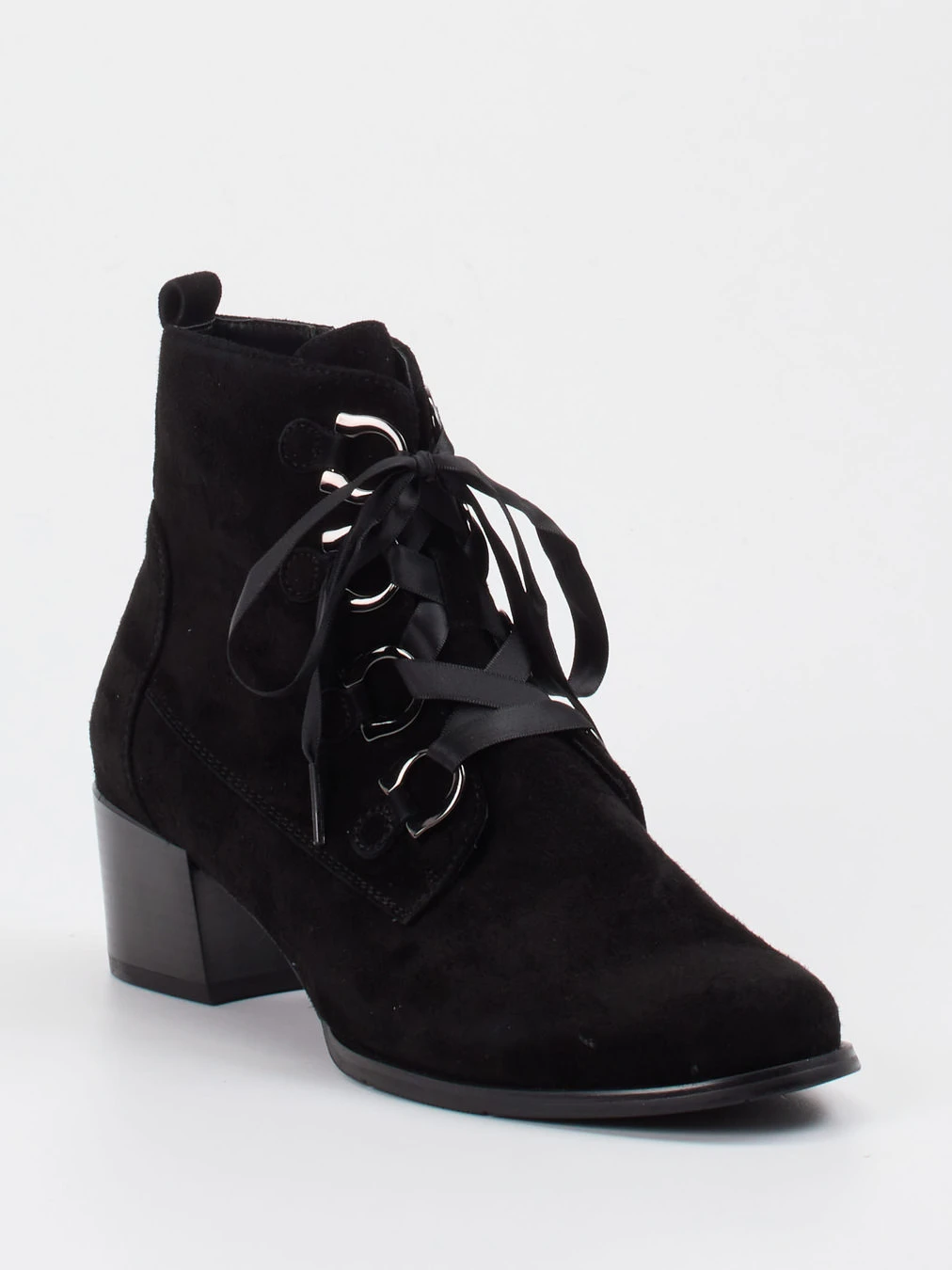 Ralph Harrison – Stiefelette aus Veloursleder Schwarz