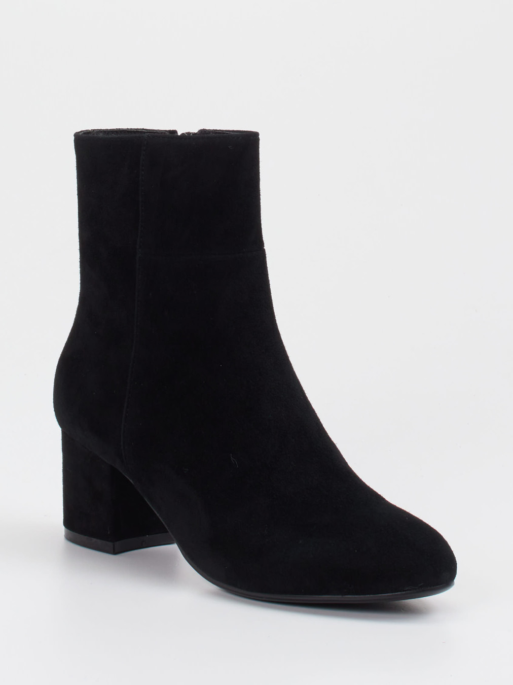 Di Lauro – Stiefelette aus Veloursleder schwarz