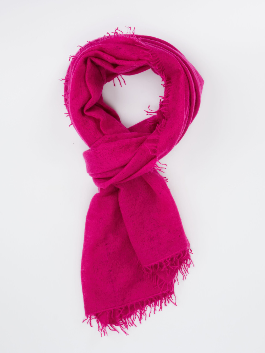 Konstantin Starke – Schal aus Wolle in Fuchsia