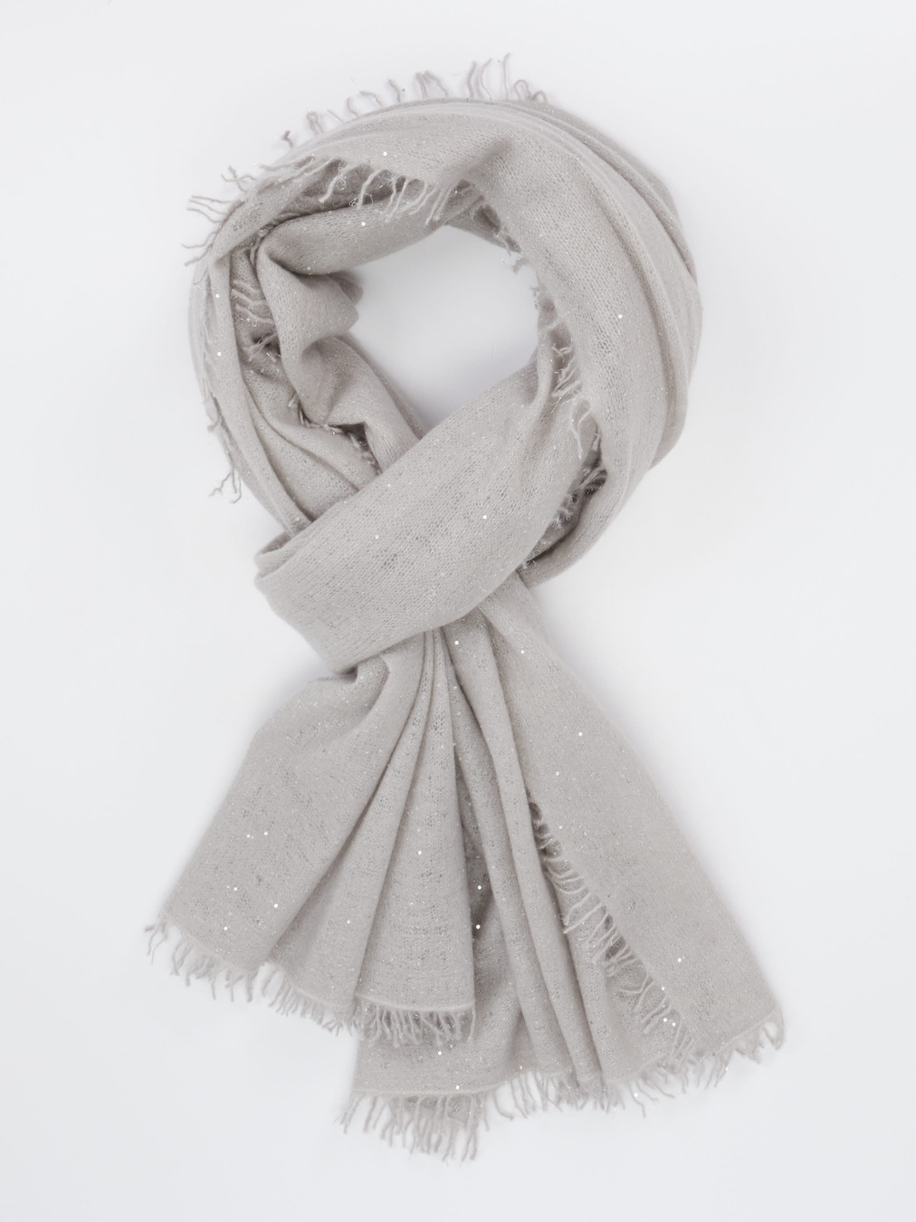 Konstantin Starke – Schal aus Feinstrick mit Pailletten