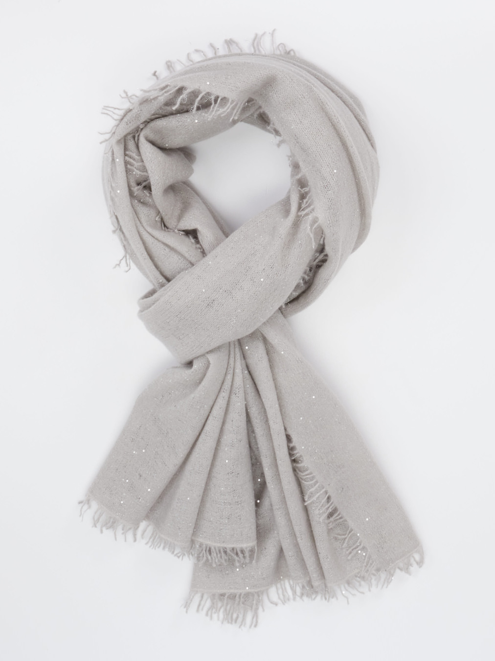 Konstantin Starke – Schal aus Feinstrick mit Pailletten