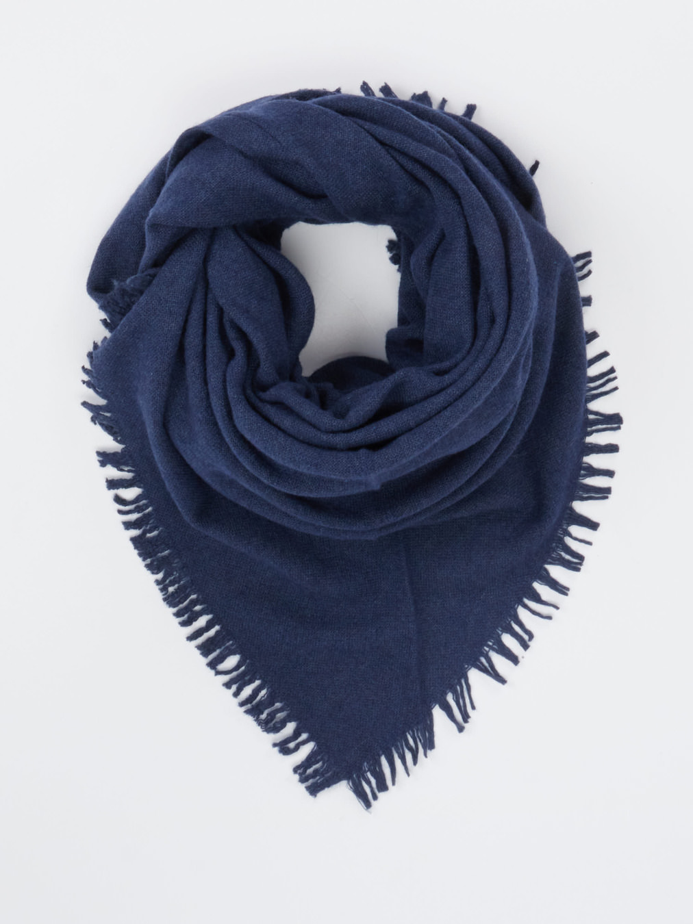 Blui – Dreieckstuch aus Textil in Marineblau