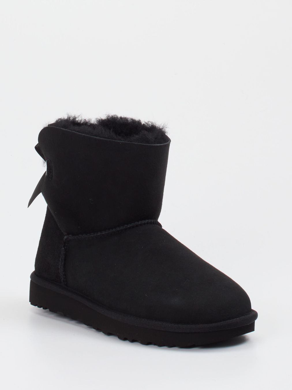 UGG – Winter-Stiefeletten aus Veloursleder schwarz
