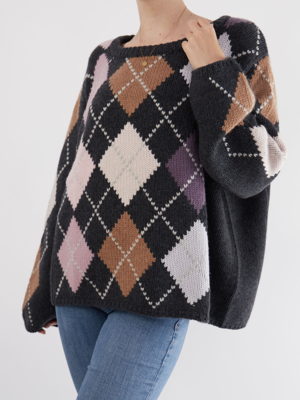 Simone Bruns – Strickpullover aus Kaschmir grau