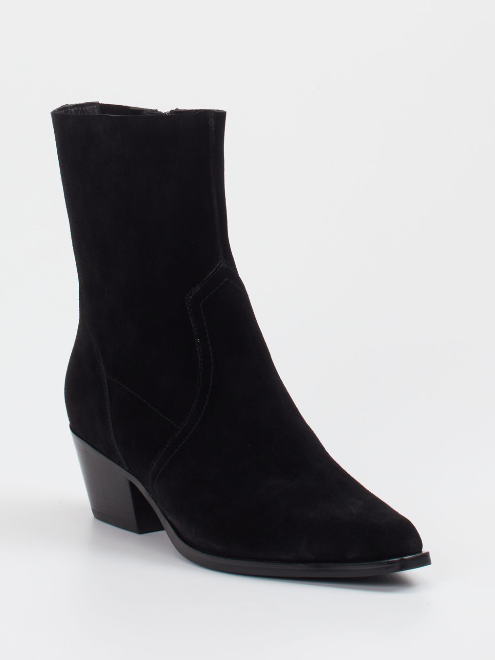 Vivian Ray – Western-Stiefelette aus Veloursleder schwarz