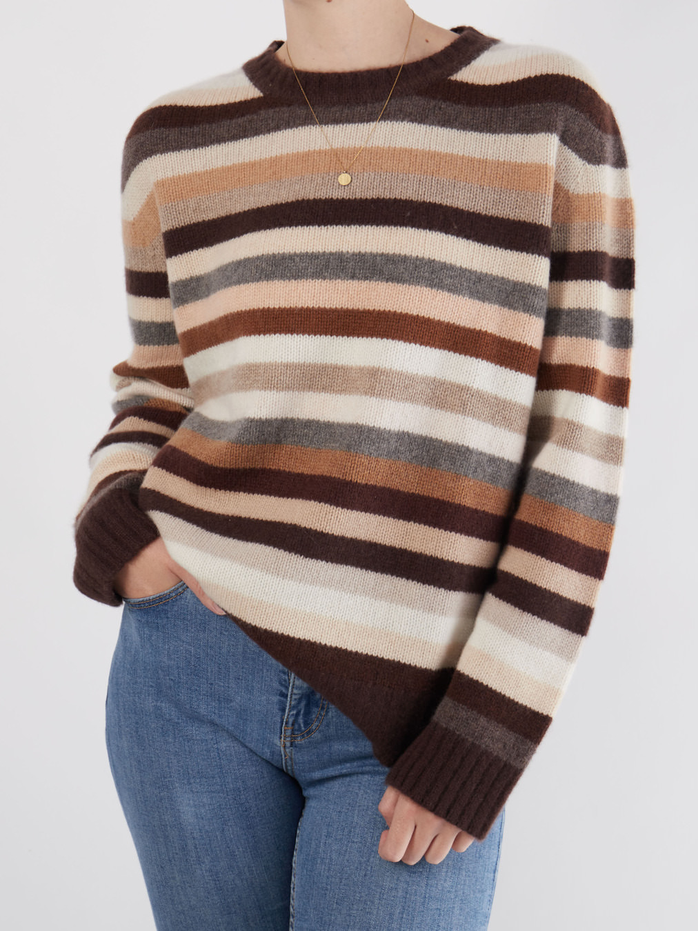 HURRAY – Strickpullover aus Wolle-Kaschmir-Mix Dunkelbraun