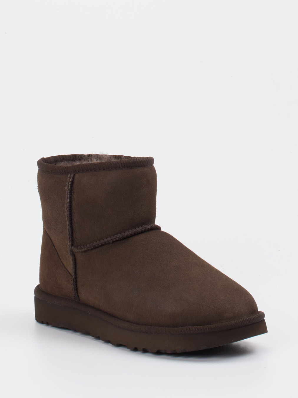 UGG – Stiefeletten aus Veloursleder dunkelbraun