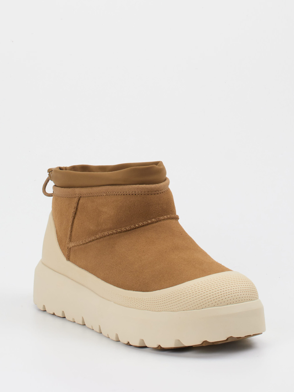 UGG – Stiefeletten aus Veloursleder hellbraun