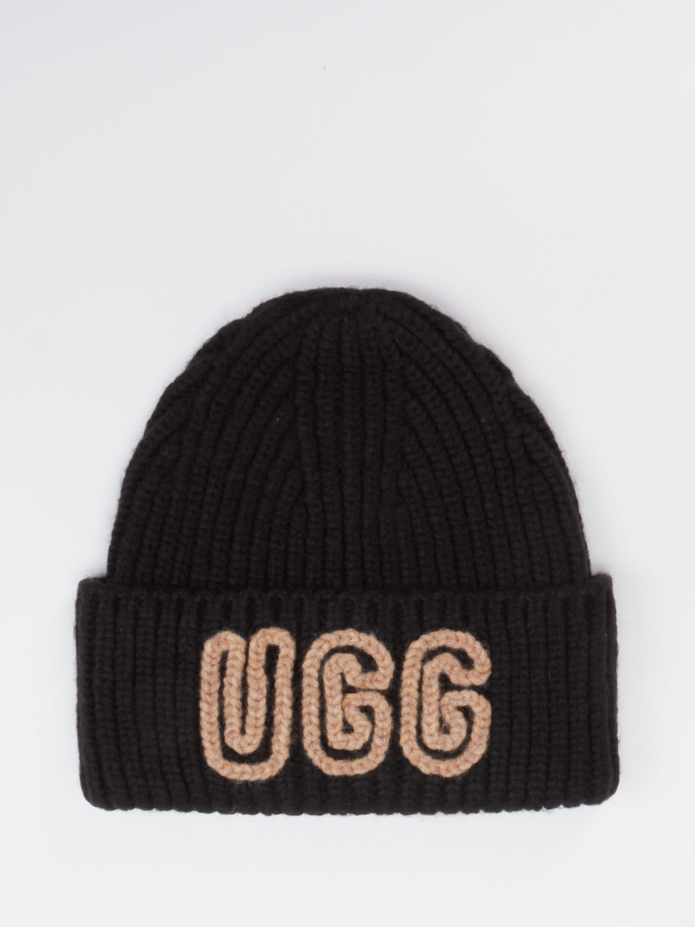 UGG – Strickmütze aus Textil in Schwarz