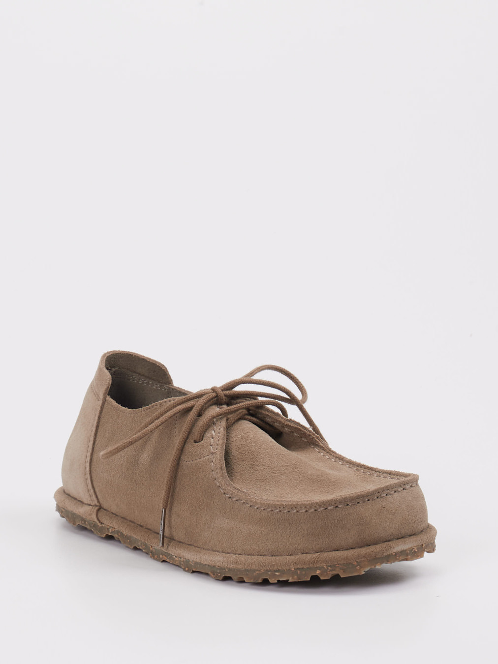 Birkenstock – Halbschuh aus Veloursleder sandbeige