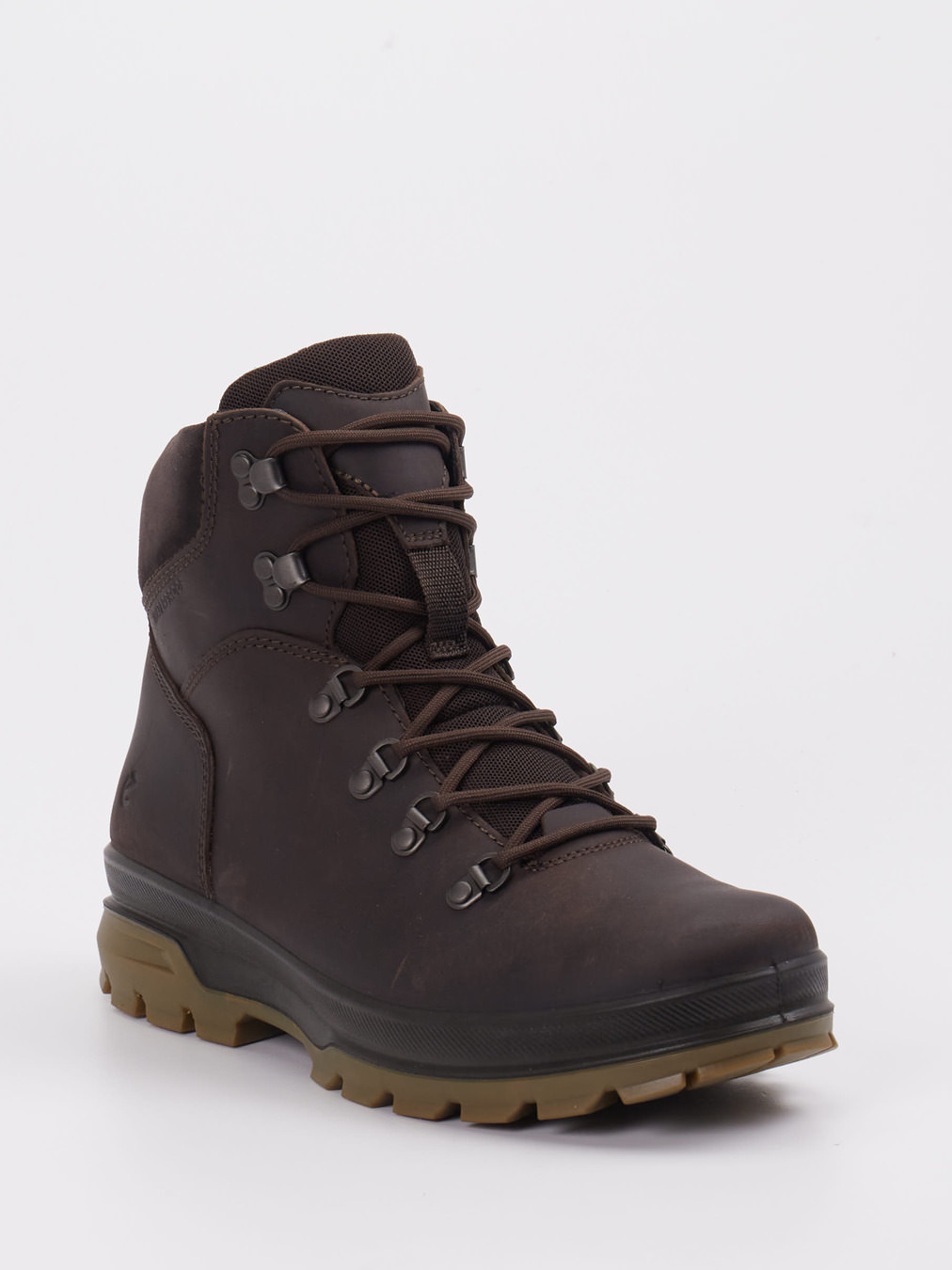 Ecco – Wanderstiefel aus Kalbleder Dunkelbraun