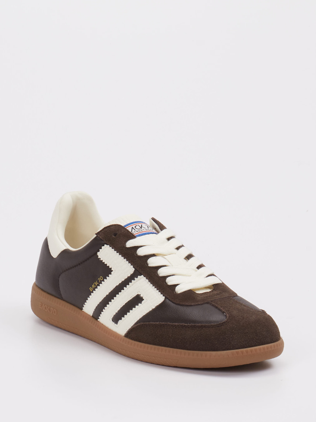 Back 70 – Retro-Sneaker aus Velour/Leder braun
