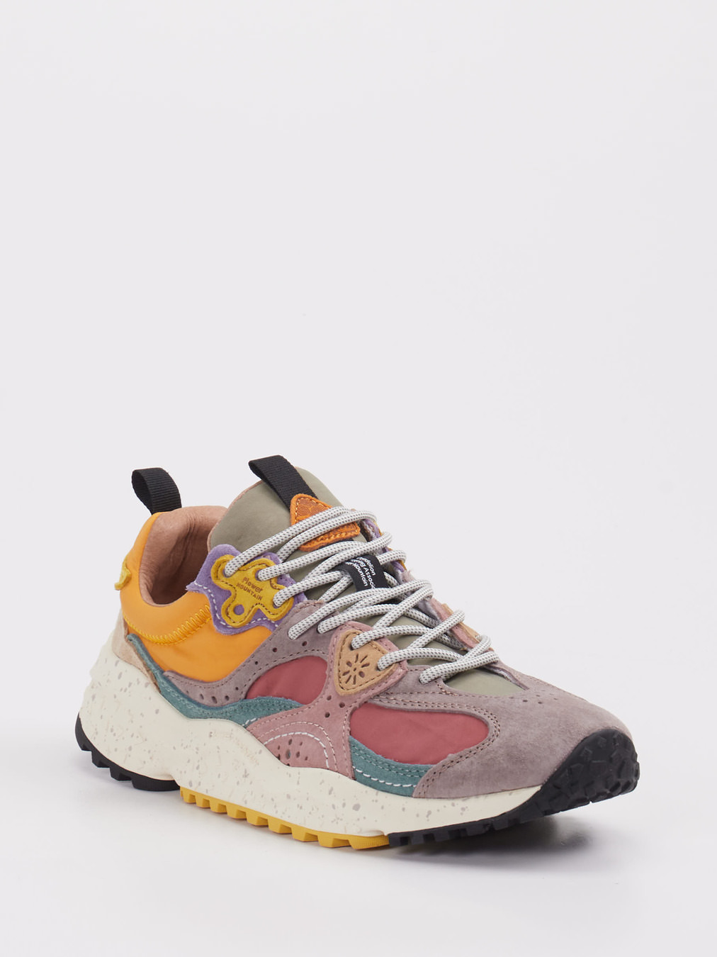 Flower Mountain – Chunky Sneaker aus Veloursleder und Mesh