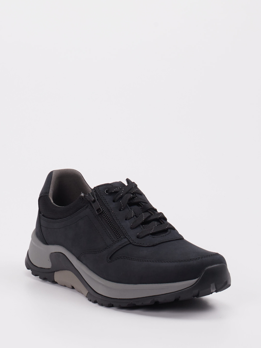 rollingsoft – Sneaker aus Nubukleder Schwarz