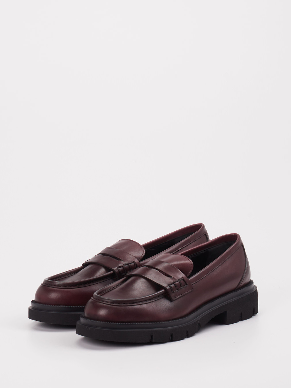Konstantin Starke – Loafer aus Kalbleder Bordeaux