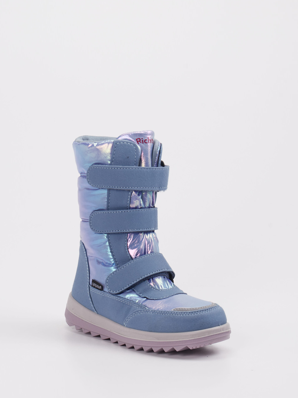 Richter – Winterstiefel aus Textil in Hellblau irisierend