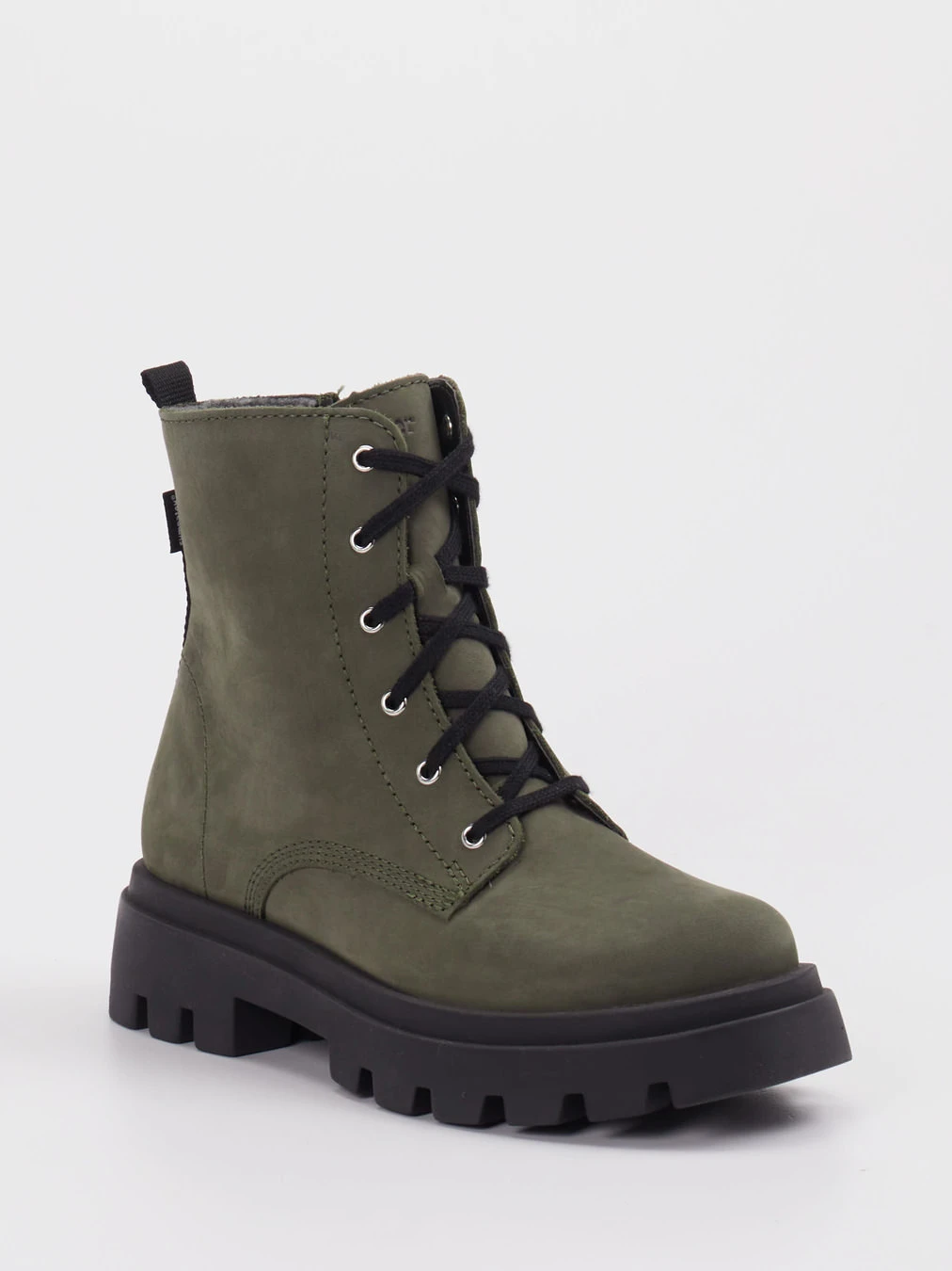 Richter – Schnürboots aus Nubukleder Olivgrün